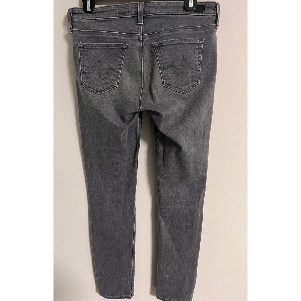 AG Adriano Goldschmied The Stilt Cigarette Leg Jeans 28R Grey Made in USA - Picture 5 of 10